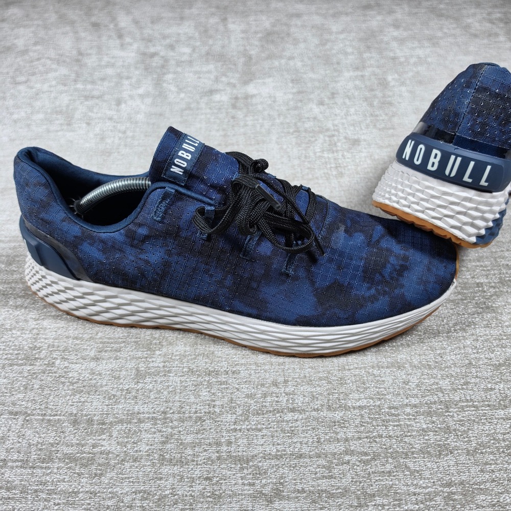 NEW NOBULL Ripstop Runner Mens 12.5/14 Navy Blue Tie Dye Athletic Training Shoes